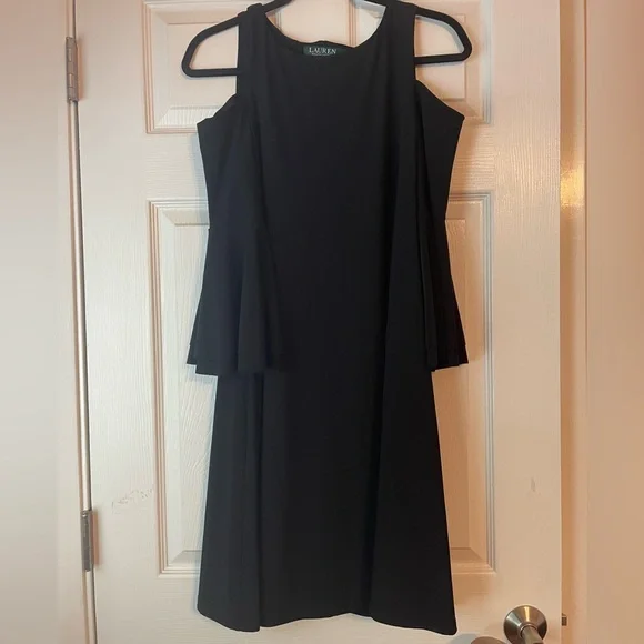 ralph lauren off the shoulder bell sleeve dress Ralph Lauren Women's Jersey Off-the-Shoulder Cocktail Dress